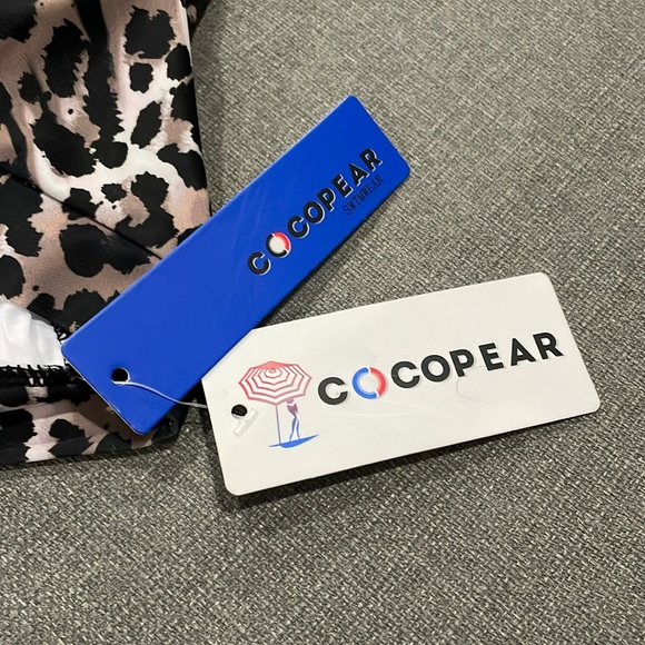 COCOPEAR Women Ruched High Waisted Bikini Bottom Tummy Control Animal print - Picture 6 of 8